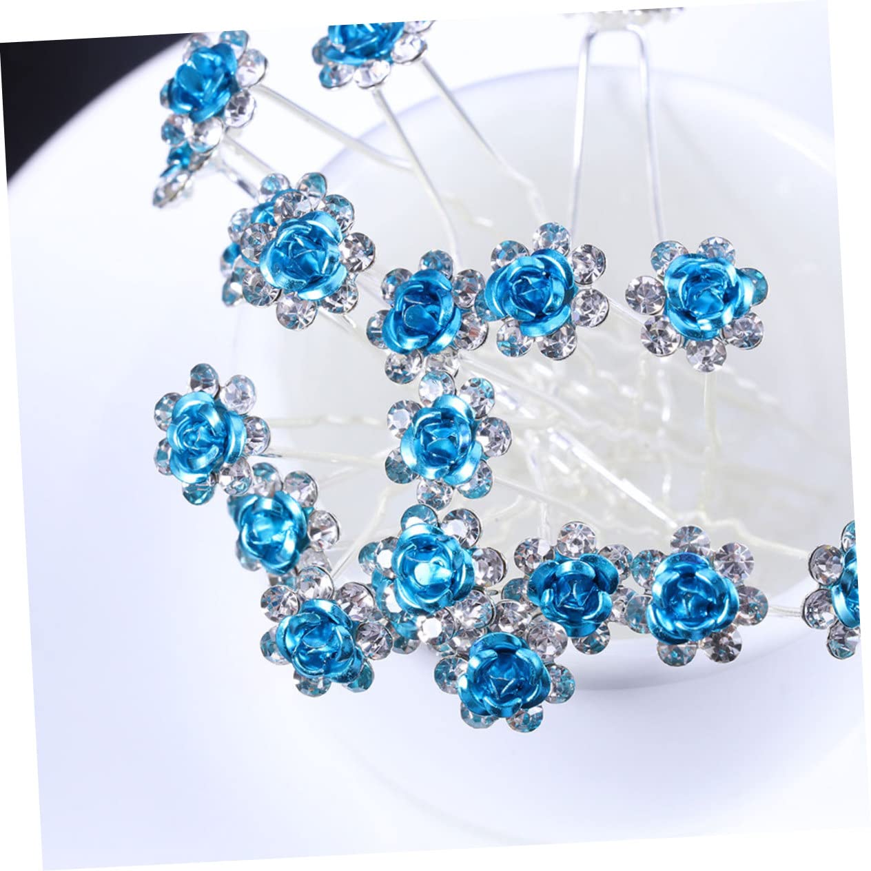 Baluue 200stücke Teiliges Haarnadeln Mit Rosen-design Haarschmuck Für Hochzeiten Partys Und Besondere Anlässe Glitzernde Haarspangen Für Braut Und Damenhaare