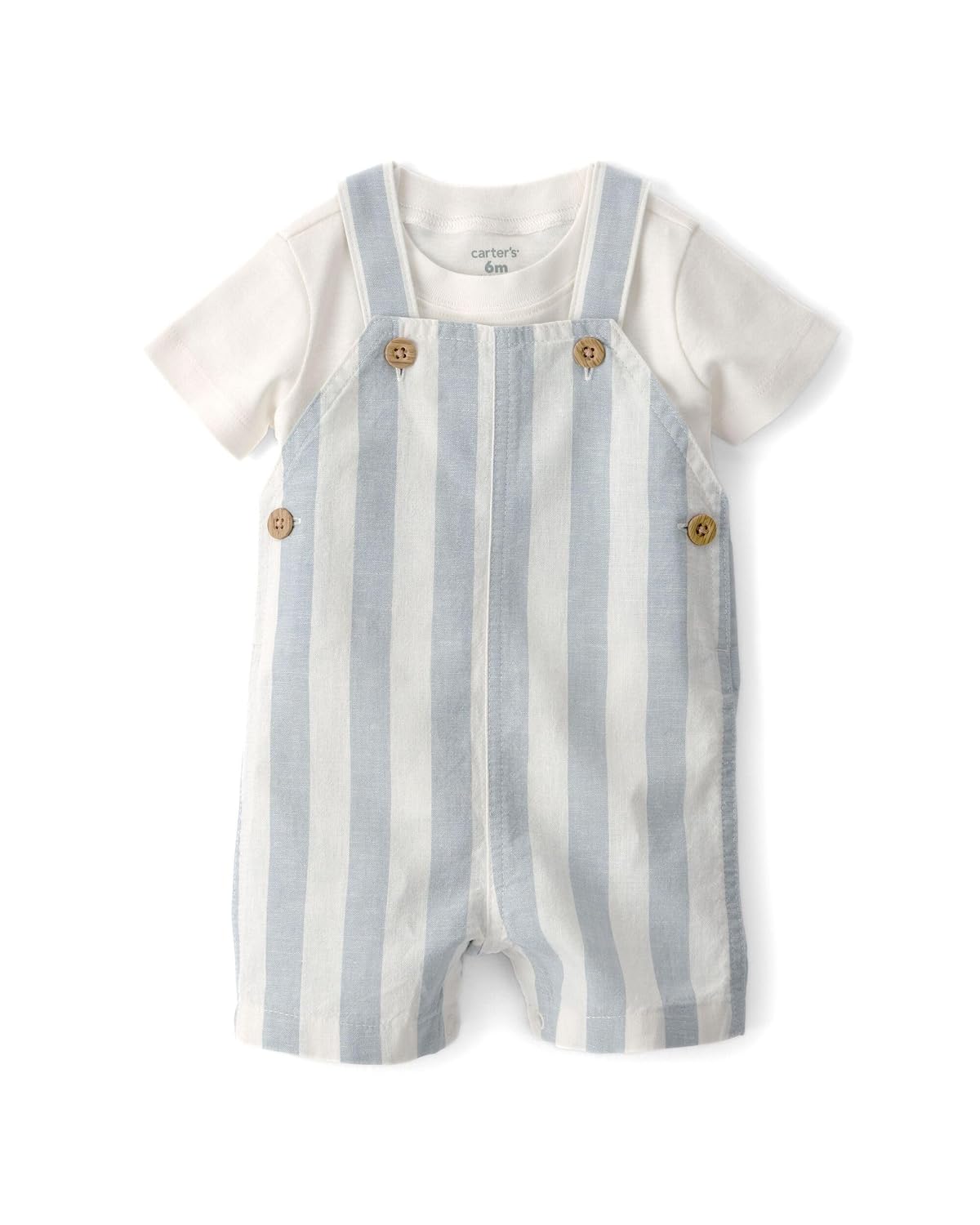 Carter's Baby Boy 2-Piece Boat Romper Set | Soft & Breathable Fabric | Easy Snap Closures | Comfortable Outfit for Babies...