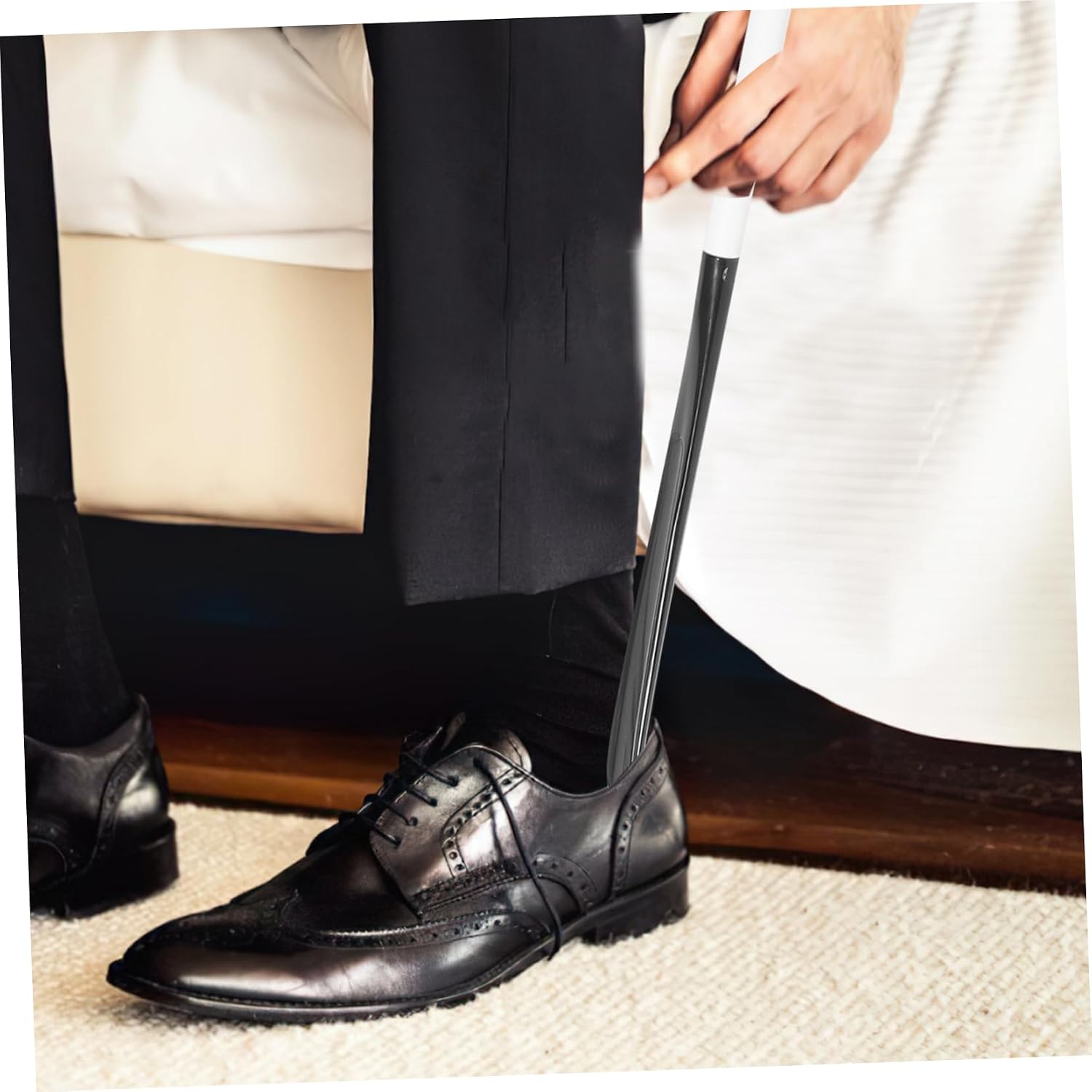 CALLARON Shoe Horn Long Handle Dressing Pole Handicapped Shoehorn for Elderly Seniors