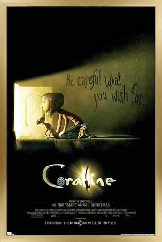 Trends International Coraline - Póster de pared con texto en inglés Be Careful