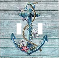 Vista 101 de Turquesa Aqua Teal Flower Floral Girasol Daisy Dahlia 2 Gang interruptor de interruptor de luz Cubierta de pared Placa de pared Mariposa Mujer Niña