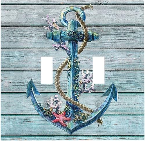 Miniatura 101 de Turquesa Aqua Teal Flower Floral Girasol Daisy Dahlia 2 Gang interruptor de interruptor de luz Cubierta de pared Placa de pared Mariposa Mujer Niña