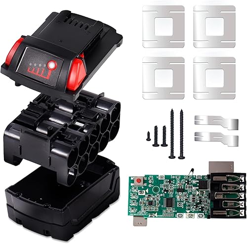 Aernair 7Ah 8Ah 9Ah 15 * 18650 piezas de repuesto para batería Milwaukee M18 18v, carcasa de batería rota Kit de reparación de batería con placa de