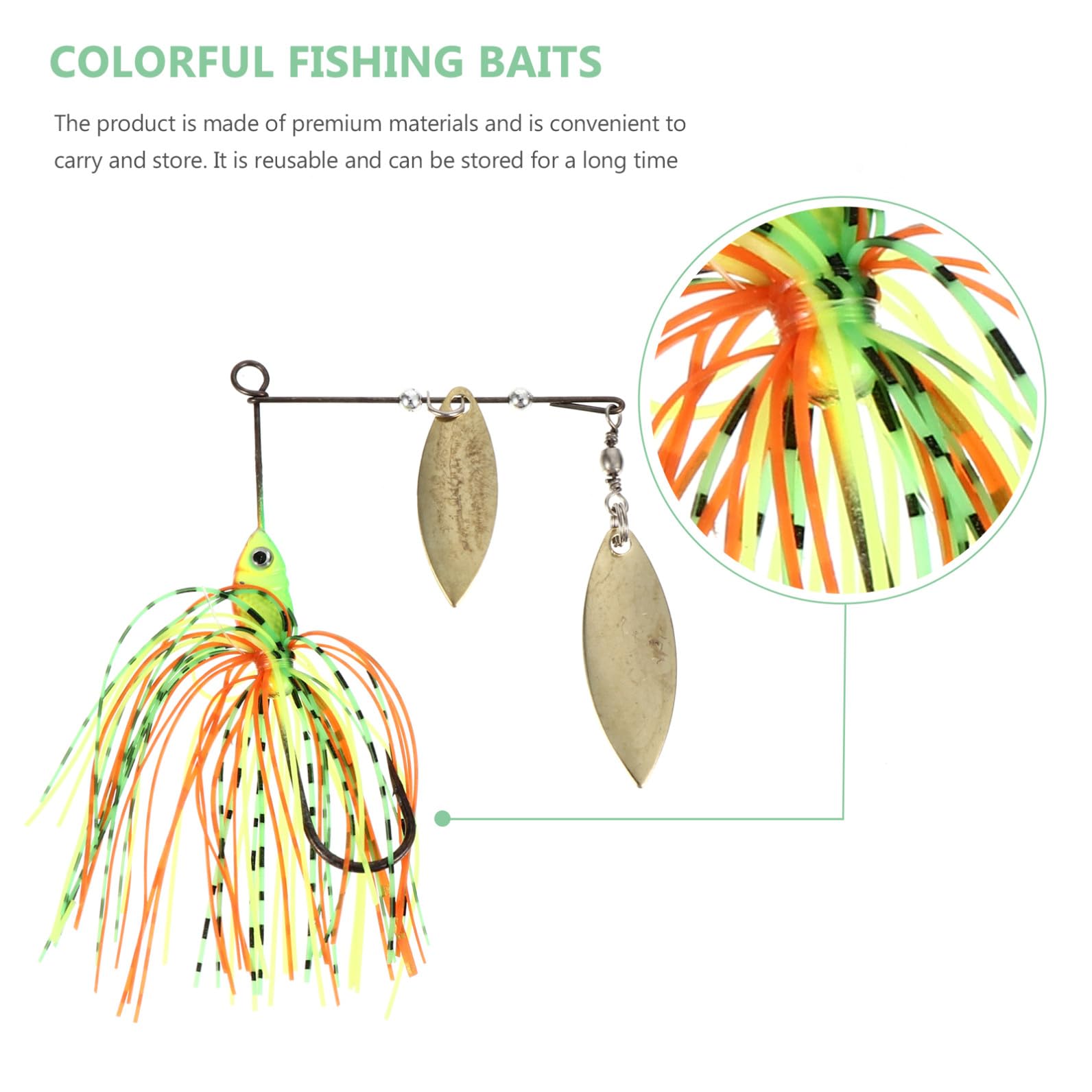 TOYANDONA Cebo Falso Señuelo De Pesca Artificial Cebos De Pesca De Colores Imitación Pesca En El Mar Señuelos De Pesca Cebos para Peces Barba Metal