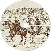 Vista 10 de Falda de árbol de Navidad con estampado de béisbol deportivo, adornos rústicos de Navidad, decoración de fiestas de vacaciones, 36 pulgadas