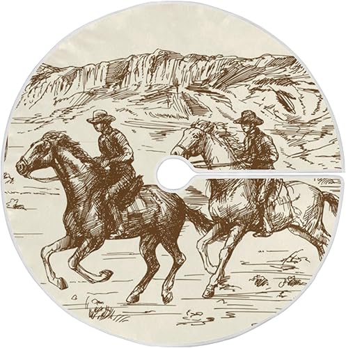 Miniatura 10 de Falda de árbol de Navidad con estampado de béisbol deportivo, adornos rústicos de Navidad, decoración de fiestas de vacaciones, 36 pulgadas