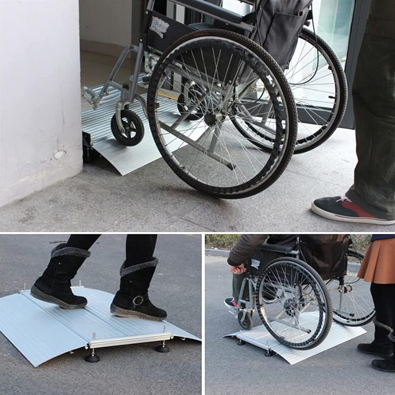 車椅子の敷居の移行 耐久性の高いドア敷居スロープ、自動車車両カーブサイド私道スロープ、トラック、スクーター、自転車、オートバイ、車椅（車いす用スロープ  段ない・ス ロールタイプ | 株式会社シコク）