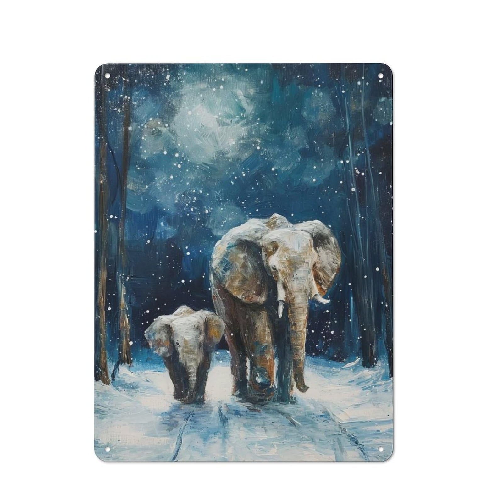 Junmoney Style-3 For Hobby Room Or Studio, Winters Gentle Giants Retro Metal Sign 40X30cm, A Decorative Gift For A Newly Furnished Hobby Room And Studio