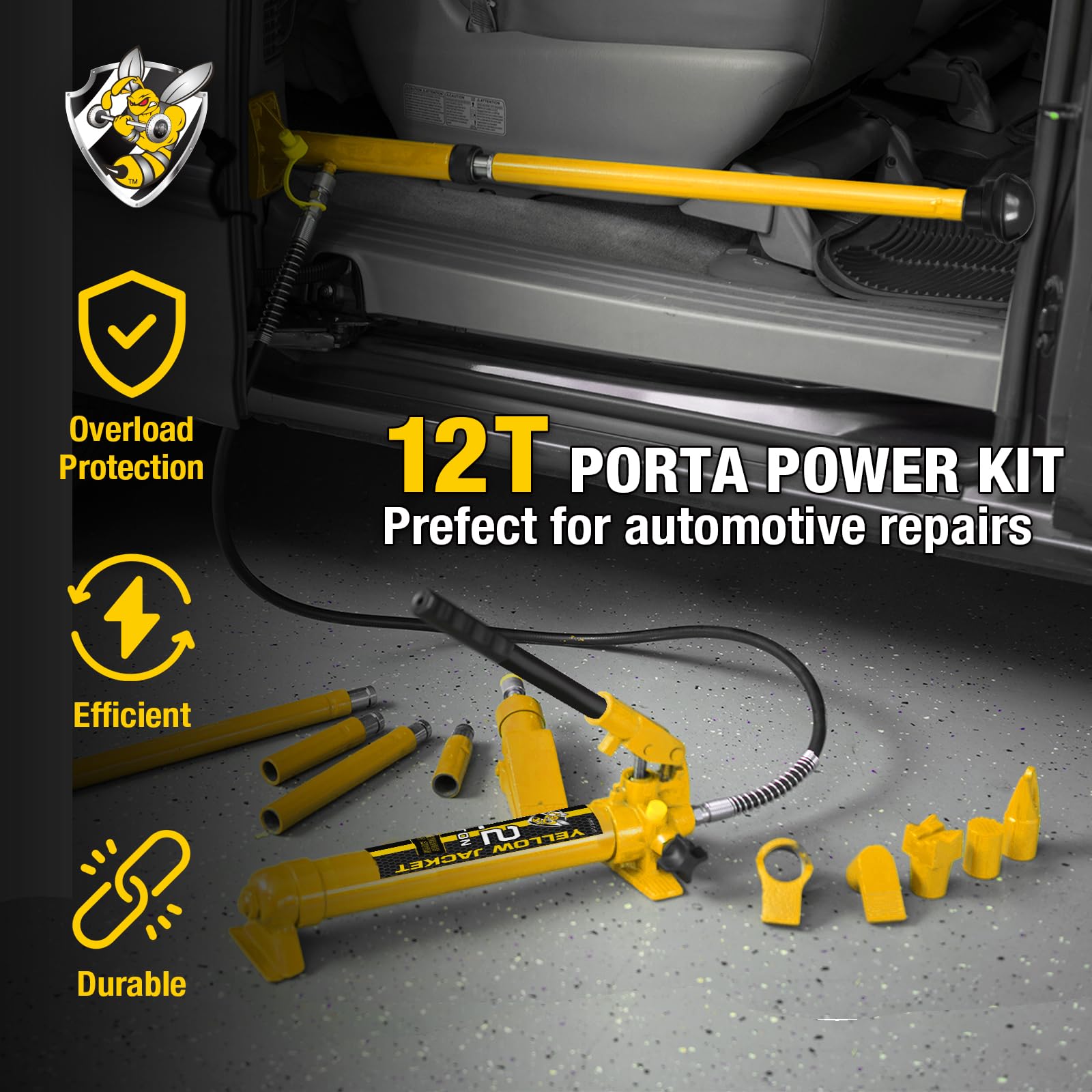 【新品】PORTER BLOCKKEYPACK WOODLANDCAMOver. Amazon.com: YELLOW JACKET 12 ton Porta Power Kit Hydraulic