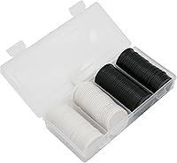 Vista 9 de Caja de 120 monedas de conteo de 35 mm/1,37 pulgadas para fichas de póker y monedas de juego (naranja, 35 mm/1,37 pulgadas)