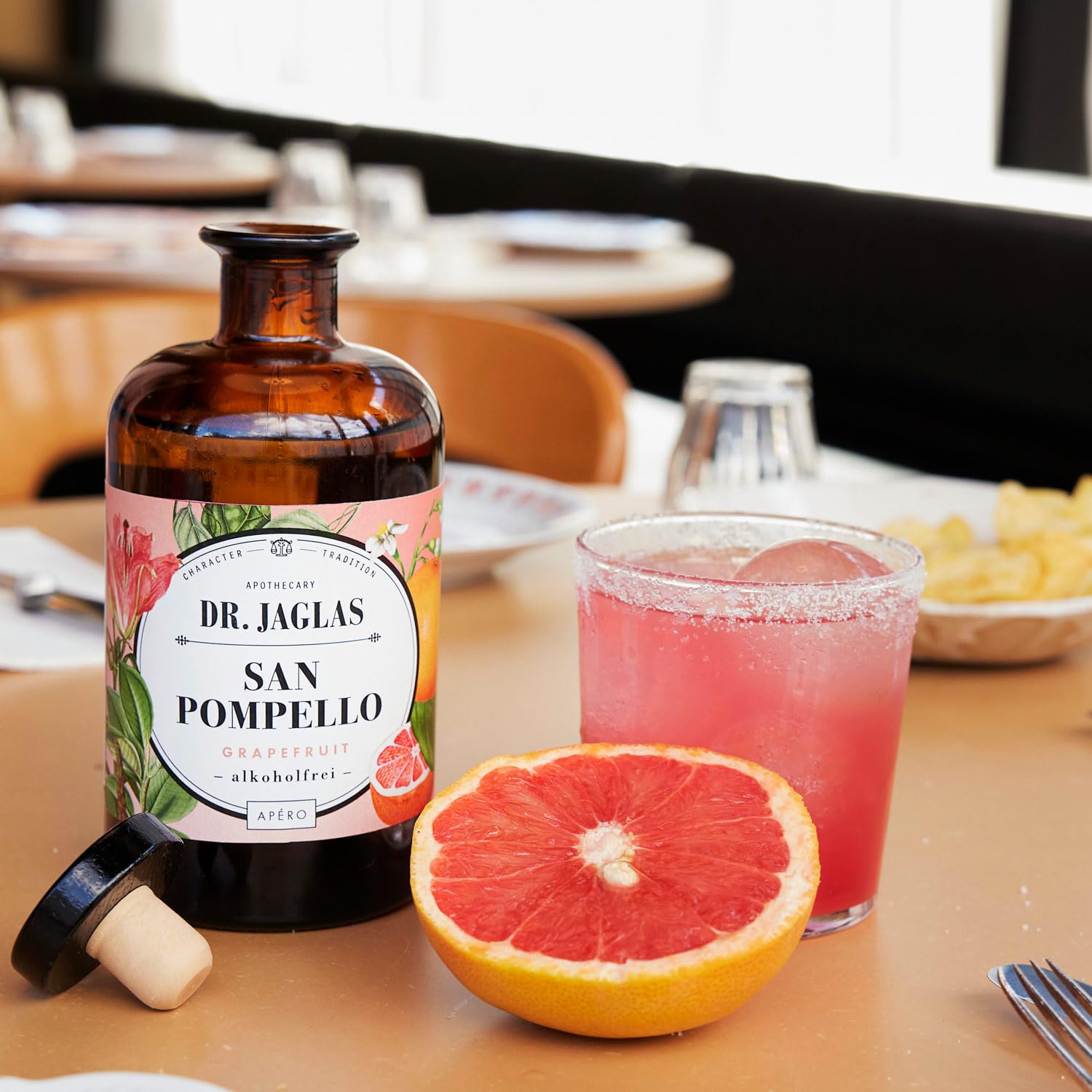 Dr. Jaglas San Pompello + Herber Hibiskus + San Limello alkoholfrei - alkoholfreie Aperitif Set für alkoholfreie Cocktails - 3x 500 ml