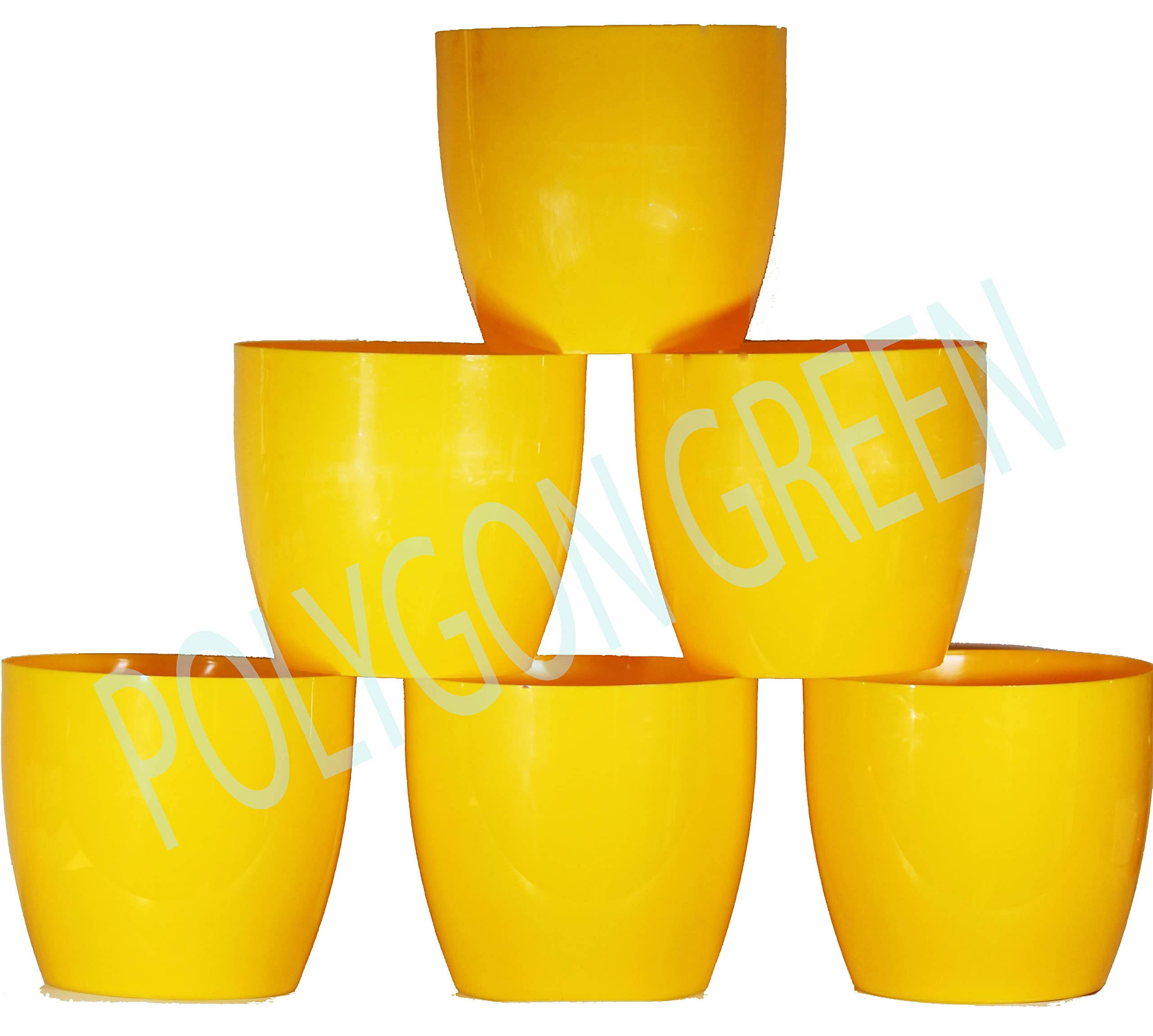 Polygon Green Sunshine Flower Planters Offers Room for Large Plants for Home and Terrace Garden Use (11 Inches) (Pack of 5, Orange) (B0BQ2RRBNV) Amazon Price History, Amazon Price Tracker