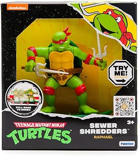 Teenage Mutant Ninja Turtles 5" Sewer Shredders, Raphael, Classic Edition, Ages 3+