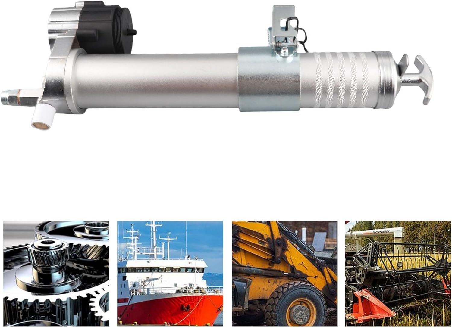 Electric Grease, Convert Cordless Drills Impact Drivers Into Power Grease, Split Type Head with 600CC Capacity and 12000PSI Pressure for Automotive Machinery Lubrication