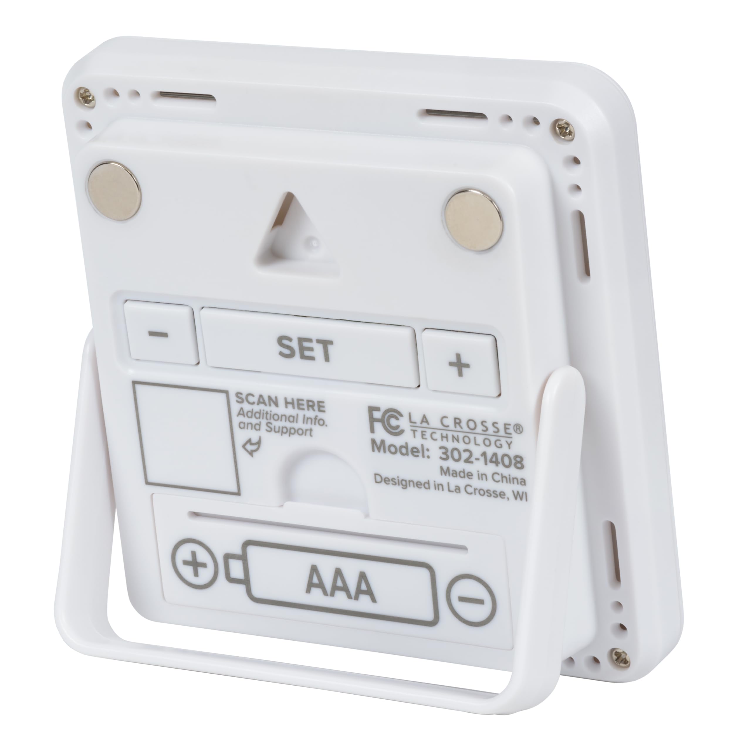 La Crosse Technology Compteur de confort intérieur 302-1408-TBP avec heure et date