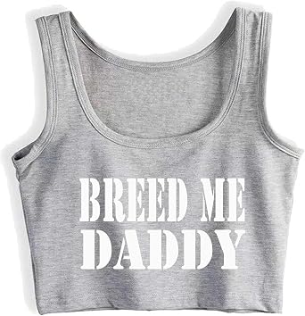Breed Me بابا شبك المحاصيل الأعلى DDLG الملابس الخاضعة سلوتي غريب الملابس خزان أعلى سترة