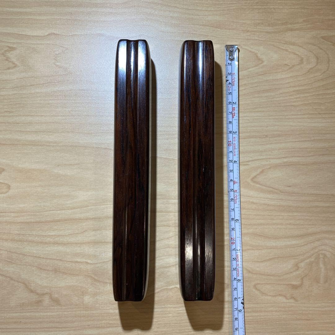 Amazon.co.jp: 拍子木 紫檀極上 木地出し 8寸 (26.4cm) : ホーム 