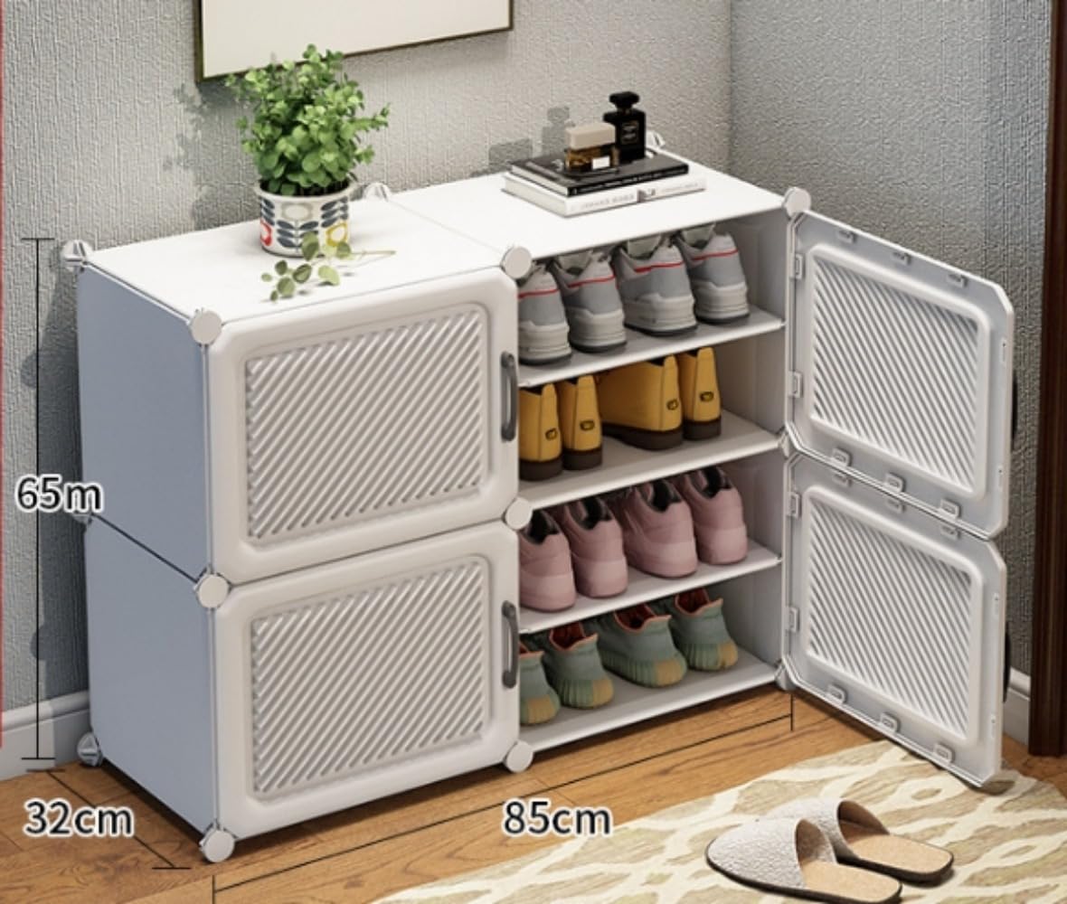 【✩】設置が非常に簡単なシューズキャビネット Amazon｜Hubiuyo シューズボックス シューズラック 靴箱 下駄箱