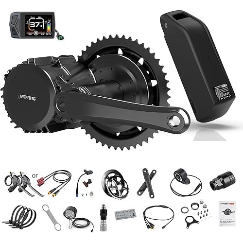 BAFANG 1000W Mid Drive Kit 52V BBSHD 68MM Ebike Conversion Motor Kit, Electric Bike M615 Optional 500C DM03 P860C C18-9 B02N T1 Display with 52V 20Ah Yingwu Battery