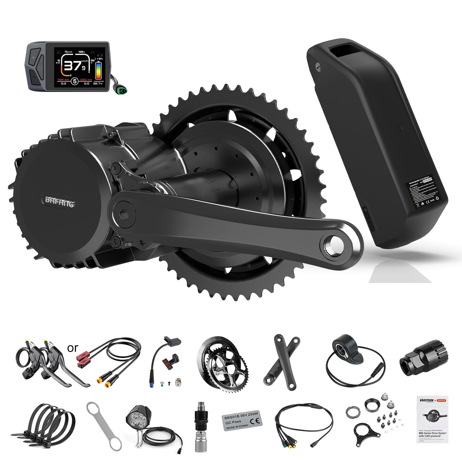 BAFANG 1000W Mid Drive Kit 52V BBSHD