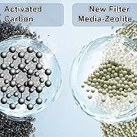 Vista 6 de driamor Paquete de 8 cartuchos de filtro de tanque de peces para filtro de alimentación PF-L, cartucho de filtro de carbono grande para acuario