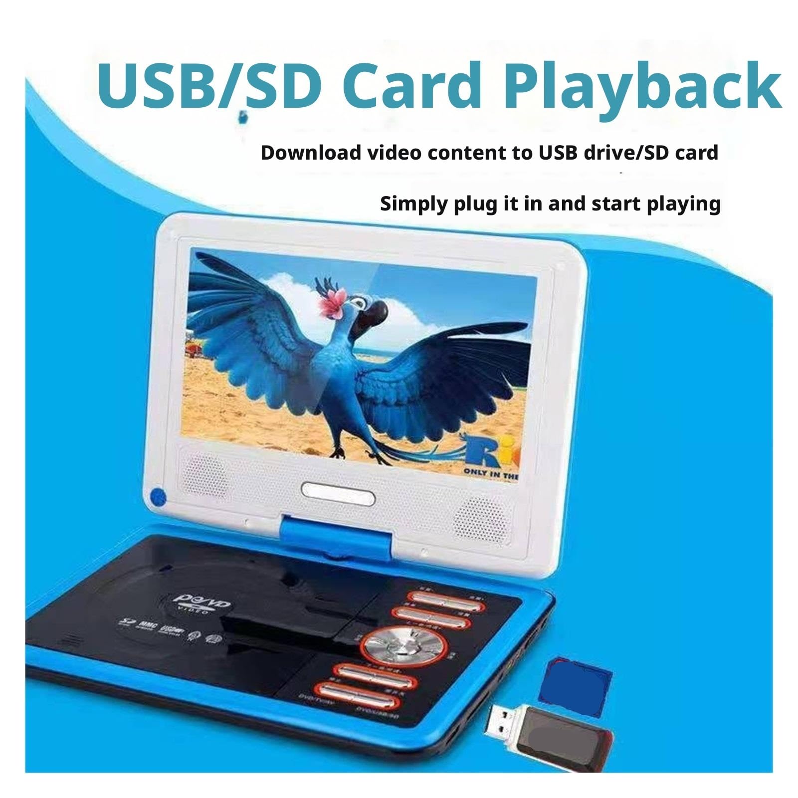 Lecteur de Disque DVD Mobile Portable vidéo multimédia Archivage et Sauvegarde de données