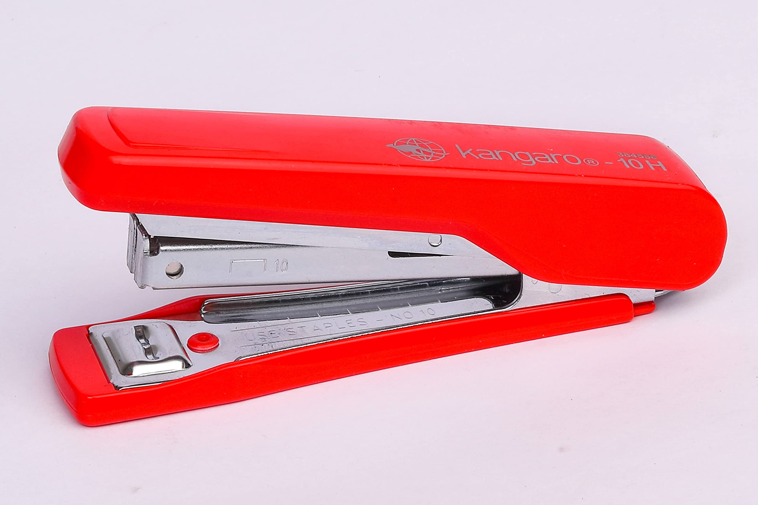 Kangaro Desk Essentials SS-10H Combo - Confezione regalo multiuso | Set regalo di cancelleria | Cucitrice, graffette, perforatrice e rimozione punti metallici | Rosso, confezione da 1 | Il colore può