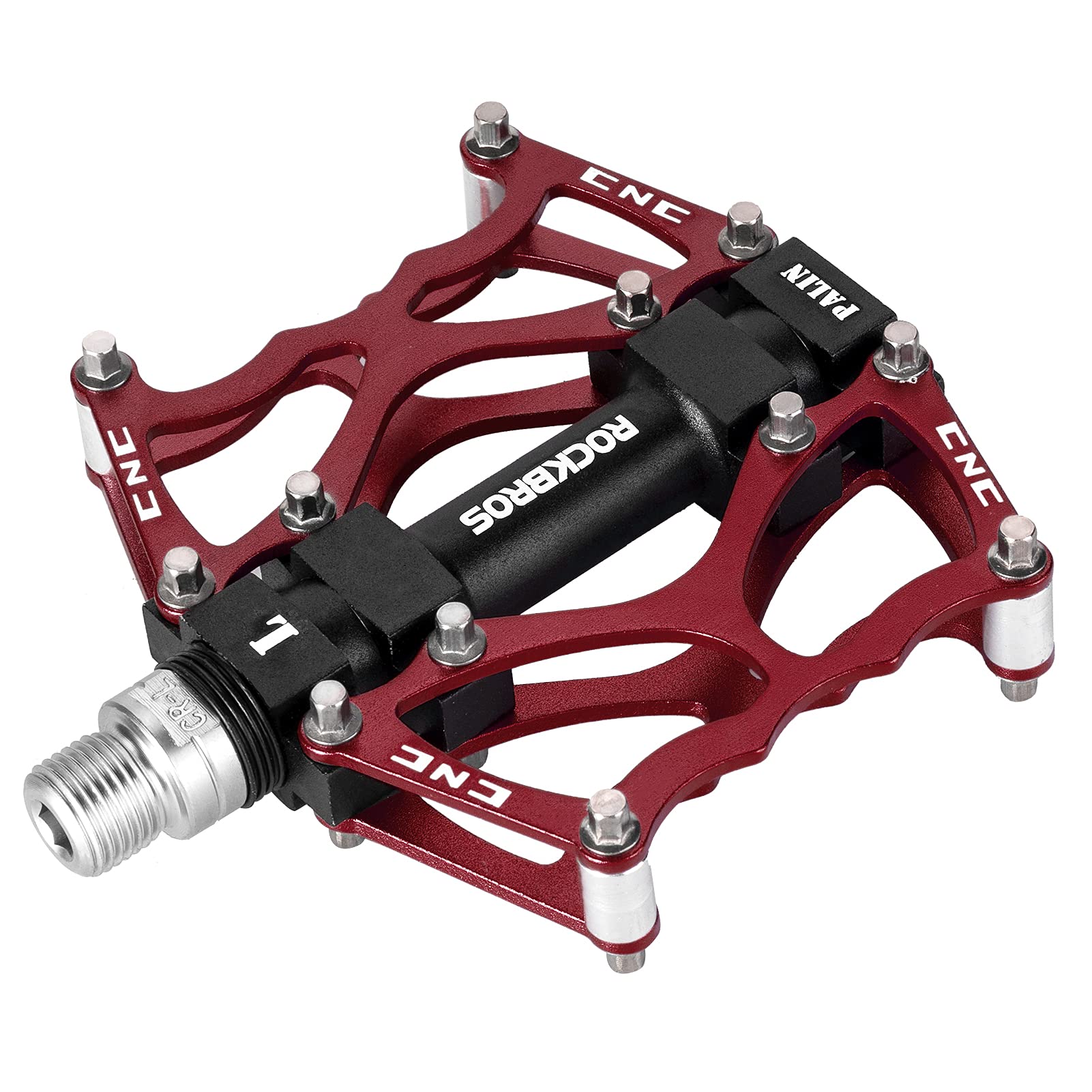 ROCKBROS Mountain Bike Pedals MTB Pedals CNC Non-Slip Lightweight Aluminum Alloy Bicycle Pedals Sealed Bearings Bicycle Platform Pedals 9/16" BMX Road Bike Pedal