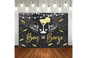Lofaris Halloween Boos and Booze Backdrop