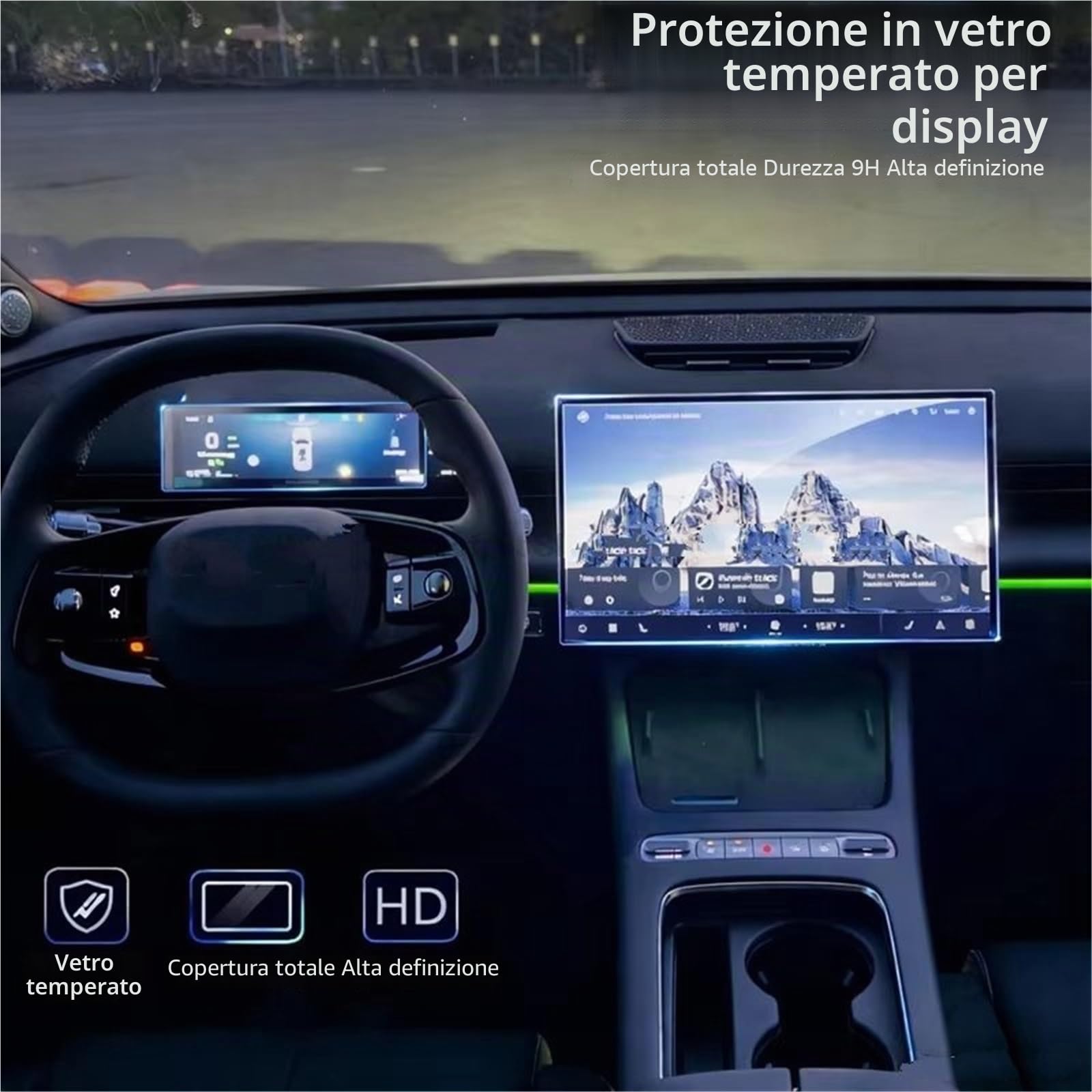 Auto GPS Proteggi Schermo Pellicola Proteggi Schermo Vetro Temperato 15.6 Pollici Centro Navigazione GPS Touch Strumento 8.8 Per OMODA 7 C7 2025 2026 Protettiva Schermo GPS