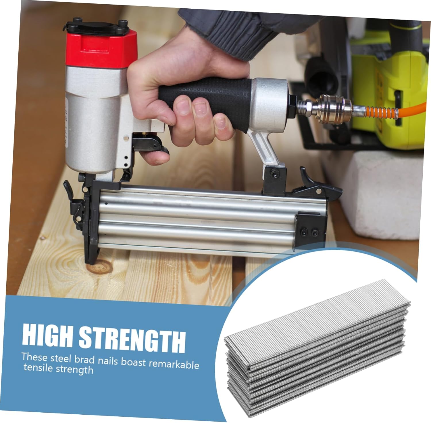 5000Pcs Straight Woodworking Nails Gauge Nail Fasteners for Furniture Cabinets Trim Projects Durable Finish Nails for Precision and Stability