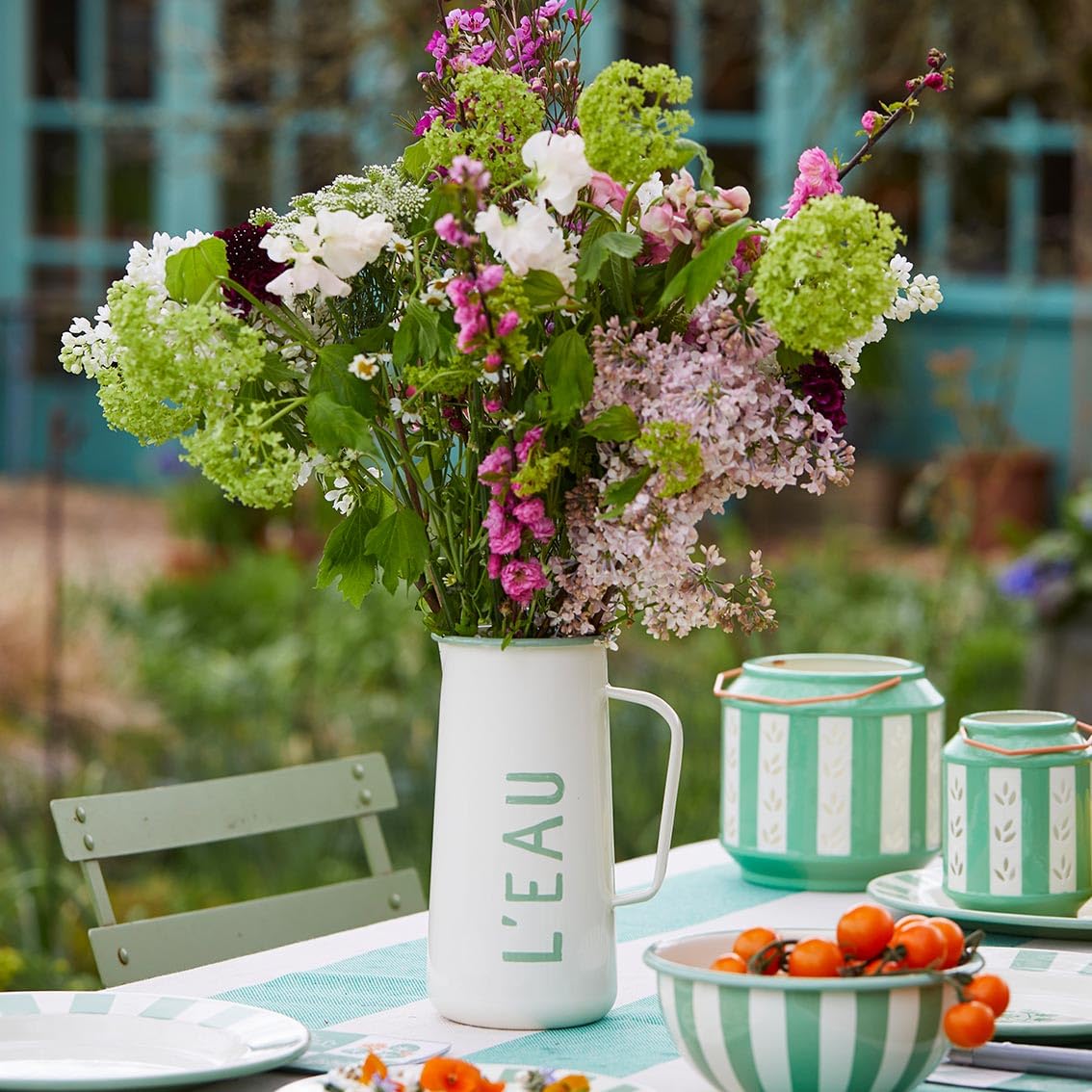 Talking Tables 2 lanterne decorative smaltate verdi
