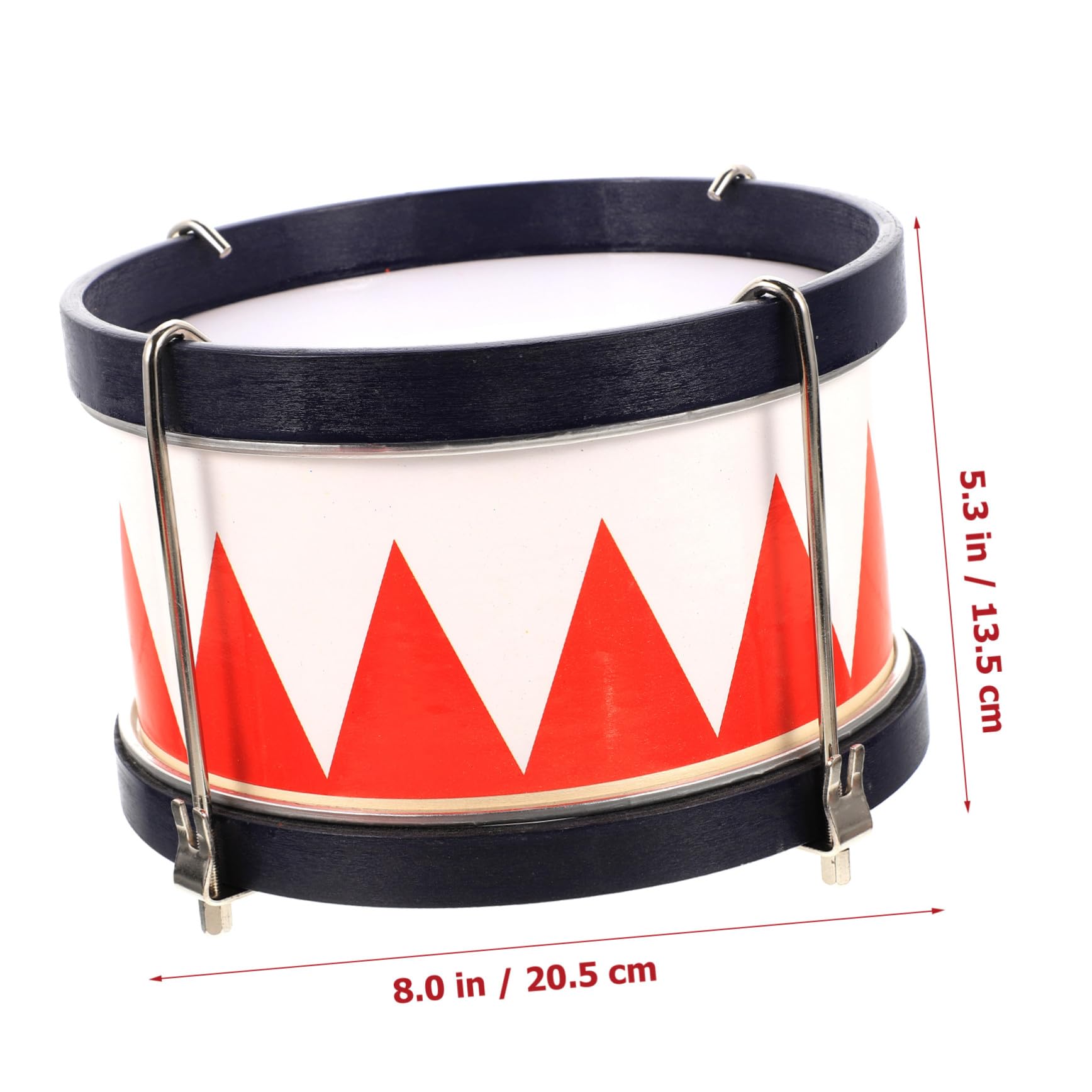 Mikinona Kit de Caja de Percusión Rojo para Niños Baquetas de Madera y Metal, Instrumento Musical para Fortalecer la Relación Familiar y Atraer la Atención Infantil Color