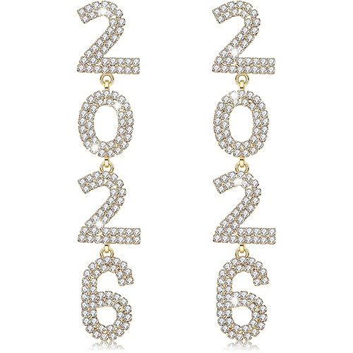 Happy New Year Earrings for Women Beaded Champagne Bottle Glass Earrings Handmade New Year’s Eve Dance Party Earrings Holiday Festive Earrings New Year Gifts