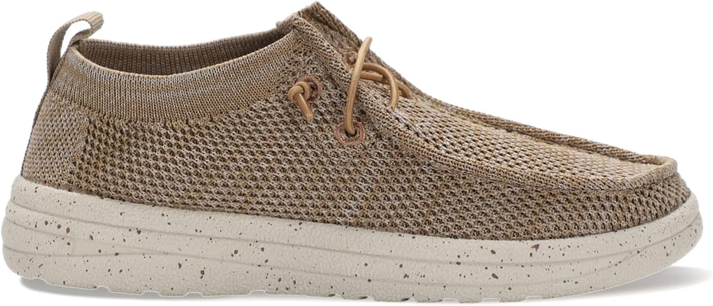 Lamo Footwear Boys' Mickey Slip-On Casual Shoes Moc Toe - CK2034-BGE 12 D Beige