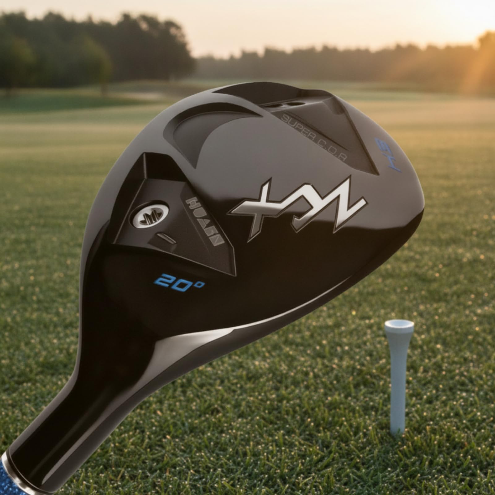 TISHITA Híbrido de Golf Palos Hierro Madera Cuerpo con Cavidad Posterior y Pesos Visibles Varilla de Carbono y Empuñadura de Goma Construcción de Acero