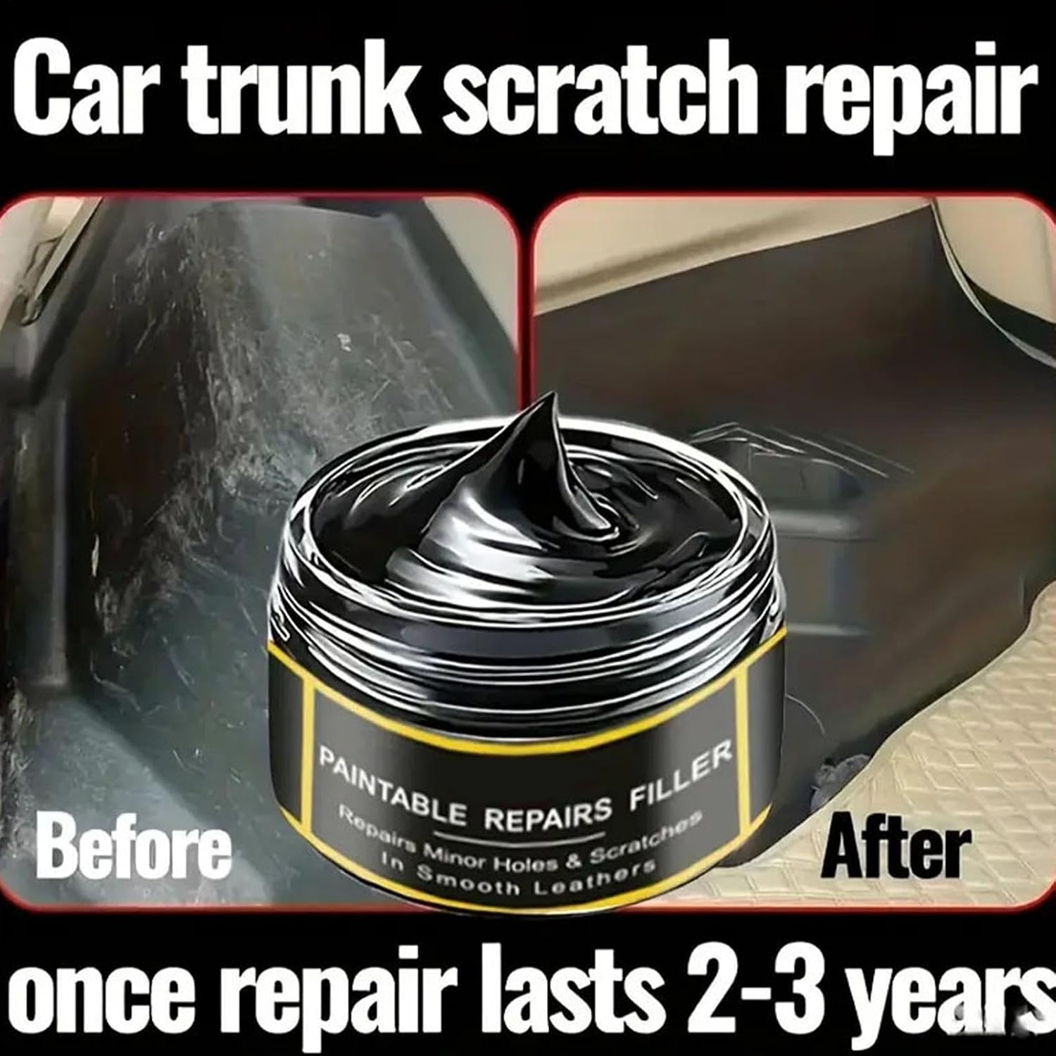 Scratch Remover, Car Repair Cream, 80g Auto Paste with Gloss Finish, Restoring Compound Microfiber Applicator, Paint Care with Smooth Coating, Vehicle Maintenance for Exterior Interior