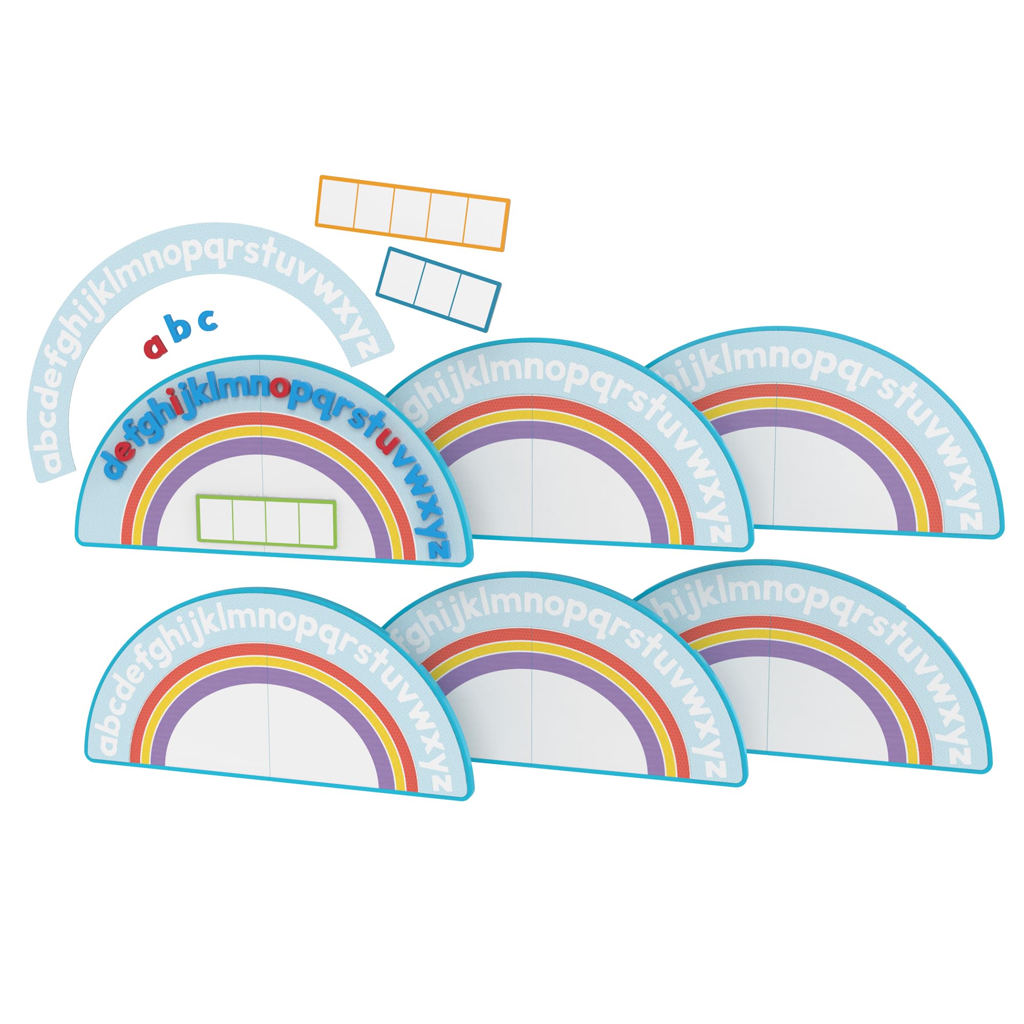 Learning Resources Alfombra ABC con AlphaMagnets para Pequeños Grupos, Juego Multisensorial para Reconocimiento de Letras y Aprendizaje de la Lectura Temprana, Material de Clase, Niños 3 4 5 Años