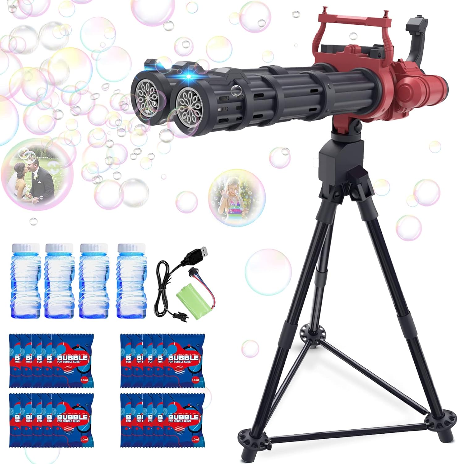 Alkinoos Bubble Gun, Gatling Bubble Machine Gun Blaster