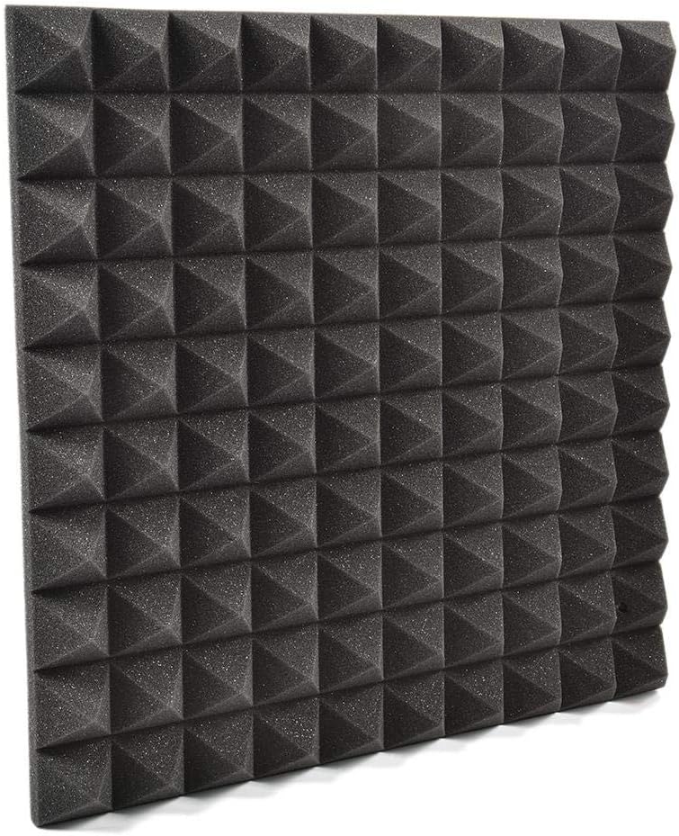 CampHiking Sound Proofing Foam 50 50CM - Studio Soundproof Treatment Wall Panel Tiles Sound Insulation Noise Reduction Pads For Wall Door Dome Decoration Wall Art
