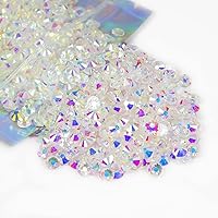 Vista 77 de Genie Crystal ss34 Red Glass Rhinestones 288 Pcs, 7.0 mm Big Light Siam Flatback Rhinestone, Diamond Cut Gems for Crafts, Face Mask, Makeup