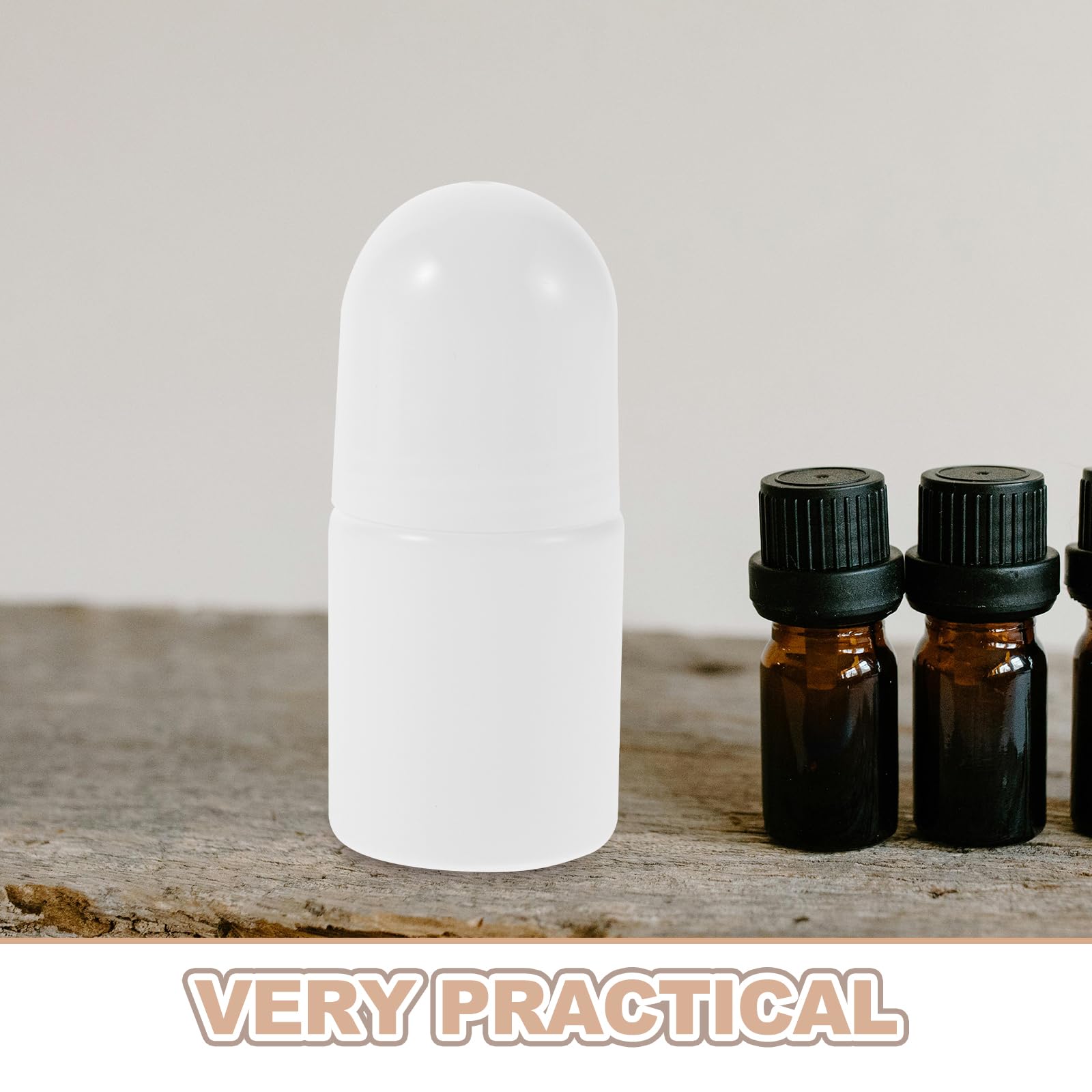 PLAFOPE 30 flaconi roll-on vuoti: 50 ml di oli essenziali, profumi, contenitori in plastica a, a prova di perdite, portatili, da viaggio, per deodoranti.