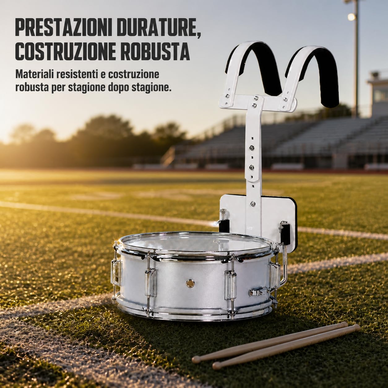 Rullante da Marng Band in Met, Argento | Struttura in met, Snare drum marcia, Esibizioni marng band, Per organizzatori eventi