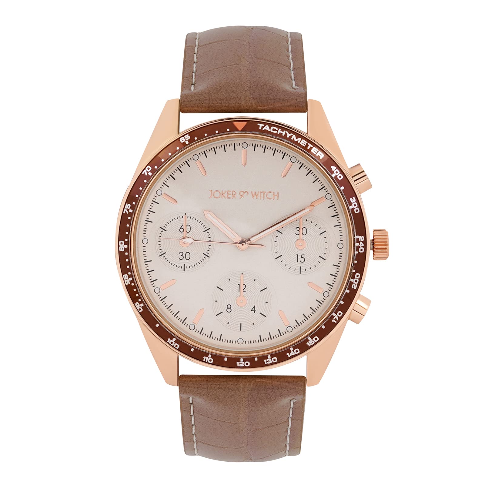 Joker & Witch Leather Legolas Beige Dial Brown Pu Analogue Watch For Men, Brown Band (B0C69Y5QTD) Amazon Price History, Amazon Price Tracker