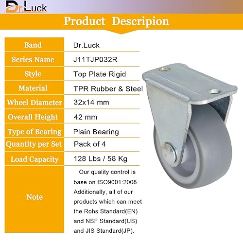 Miniatura 2 de Dr.Luck Juego de ruedas series J11-TRJ