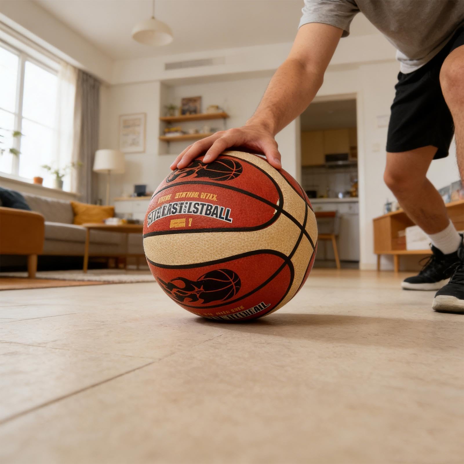 Générique Cicha piłka do koszykówki bezdźwięczna piłka treningowa | Niehałaśliwy balon treningowy w pomieszczeniach dla dziewcząt, nastolatków, domu, sportu i sypialni