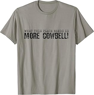 Hilarious Gifts for Drummers Vintage More Cowbell Funny Sarcastic Humor Music Lover Women's Grey Classic Fit Crew Neck Short Sleeve T-Shirt