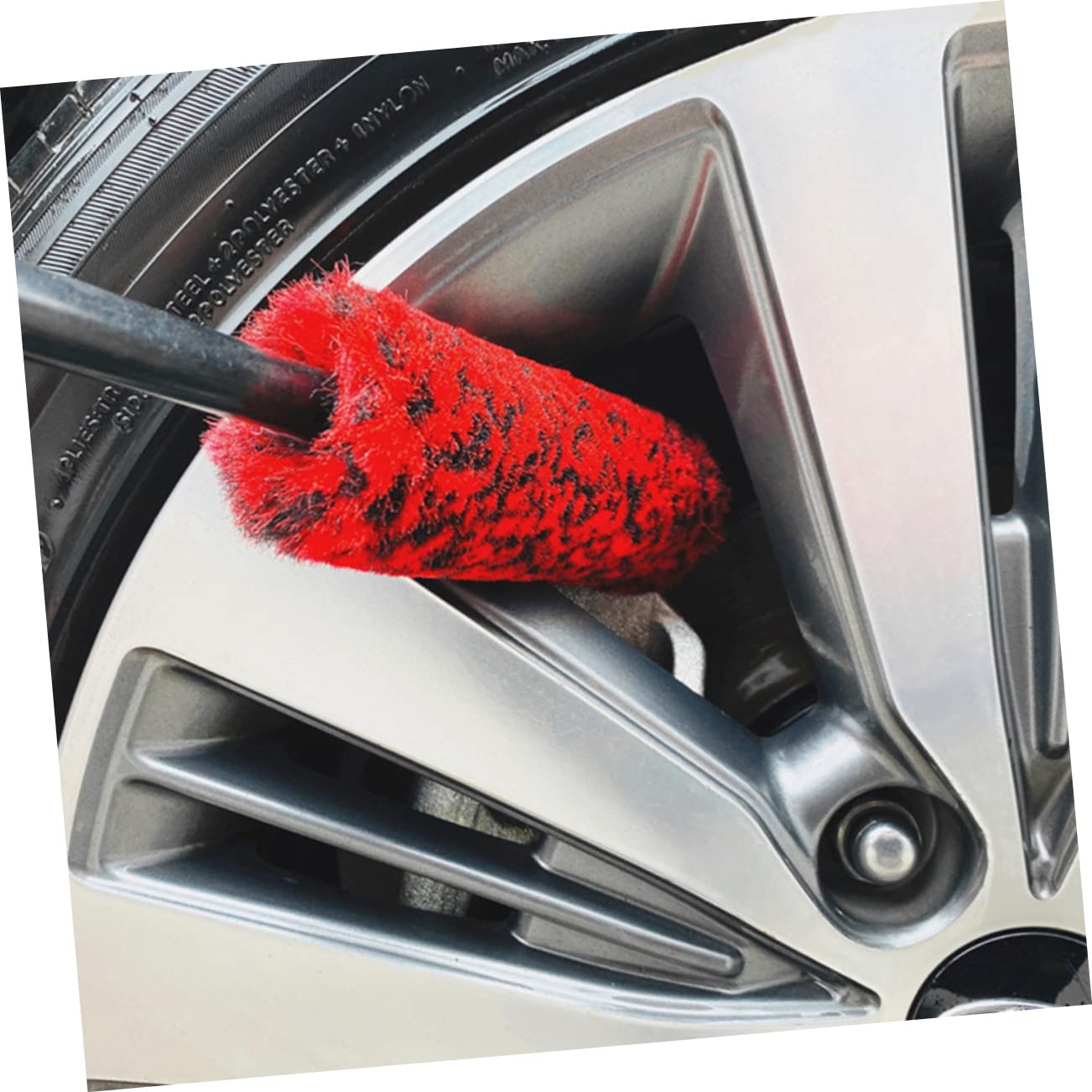 UKCOCO Set di 3 Spazzole per Cerchi e Pneumatici Auto in Fibra Pom | Set da 3 Pezzi, Setole Dense e Leggere, Facile da Riporre, per Pneumatici e Manutenzione Quotidiana