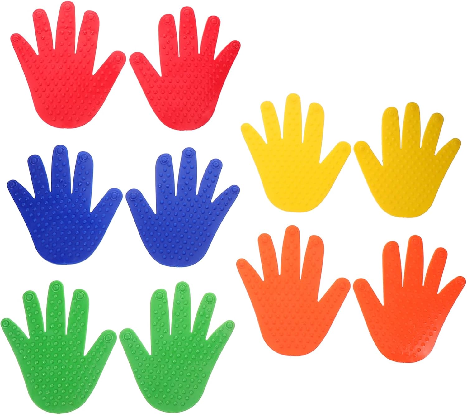 5 Pairs Sensory Wall Toys Tactile Hand Shape Mats for Boys and Girls Crash Mat for Boys and Girls Sensory Play Preschool Rug Markers Non-Slip Surface