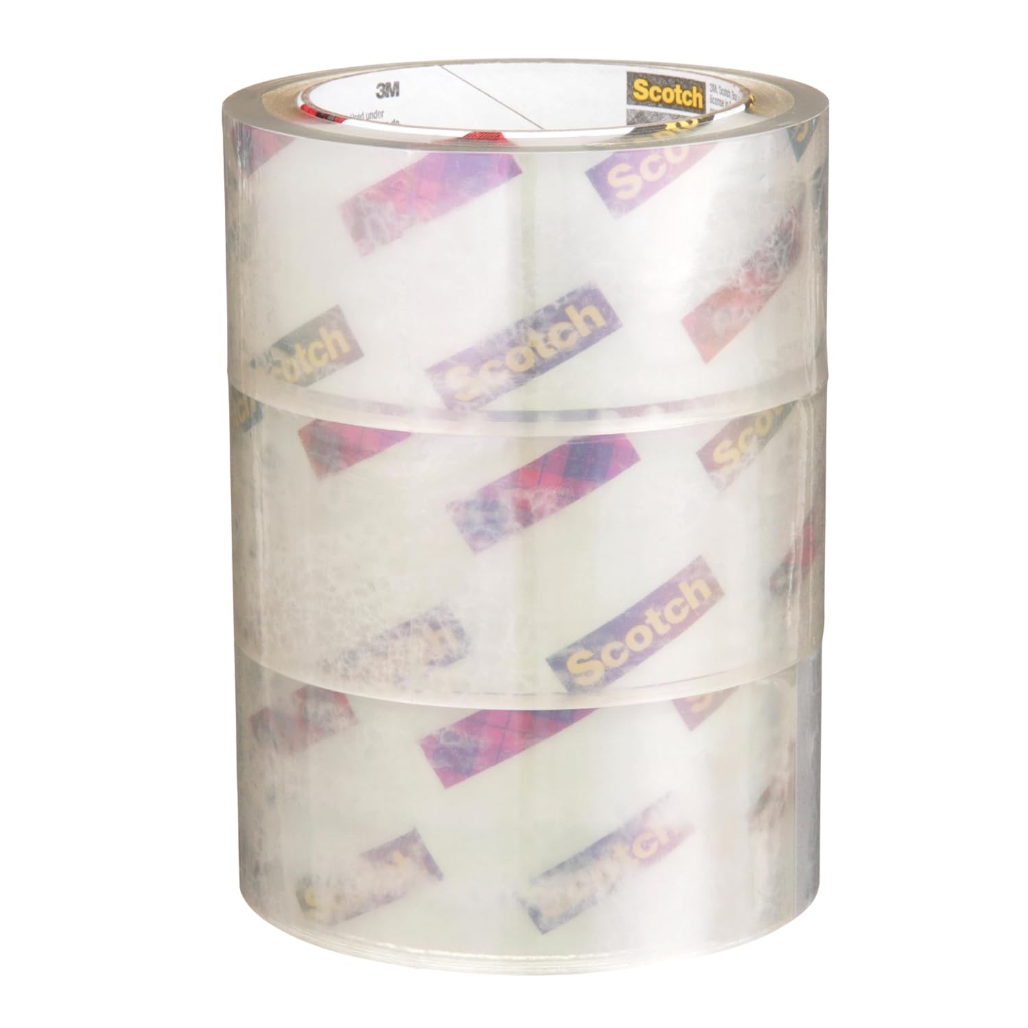 Scotch Box Lock Packaging Tape, 3 Rolls, 48 mm x 50 m - Strong Clear Packing Tape, Ideal for Packing Boxes and Parcels